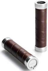 Slender Leather HandlebarGrips Brown