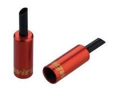 5mm Brake Housing - Lined End Caps - Alloy (Red)