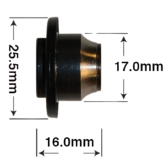 STX Parallax Right Rear cone 16.0mm x 17.0mm
