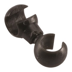 Rotating Hooks - Plastic - Black (4 pcs)
