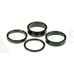 1-1/8" Headset Spacer Set Black (Alloy)