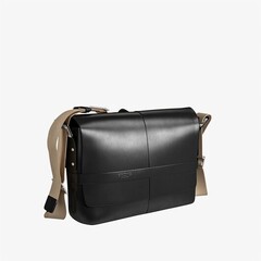 Barbican Leather Sholder Bag Black